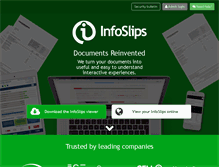 Tablet Screenshot of infoslips.com